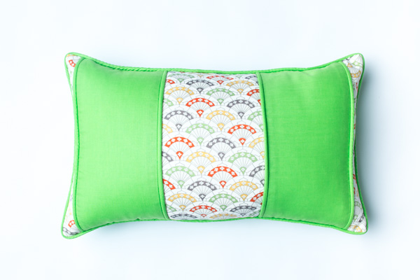 GREEN FAN 5 boho STYLE CUSHION 1 30cm X 50cm